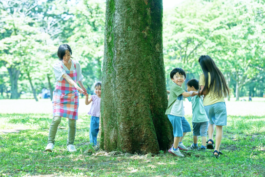 緑に囲まれた療育